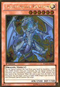 Lightpulsar Dragon - PGLD-EN039 - Gold Rare - Unlimited