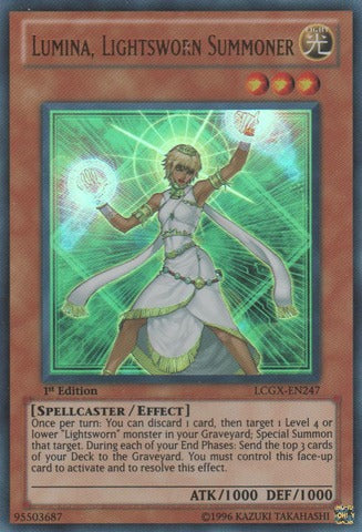 Lumina, Lightsworn Summoner - LCGX-EN247 - Ultra Rare - 1st Edition