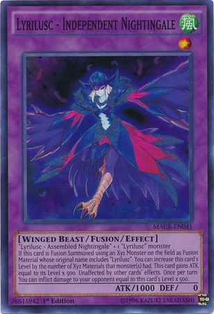 Lyrilusc - Independent Nightingale - MACR-EN041 - Super Rare - 1st Edition