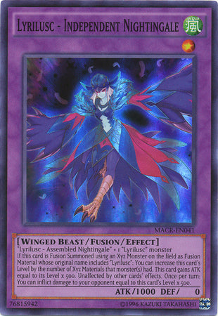 Lyrilusc - Independent Nightingale - MACR-EN041 - Super Rare - Unlimited