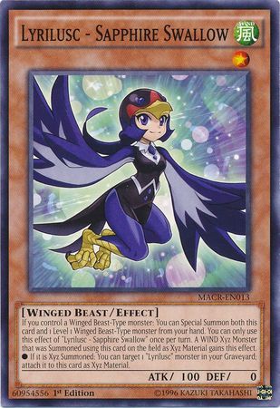 Lyrilusc - Sapphire Swallow - MACR-EN013 - Common - 1st Edition