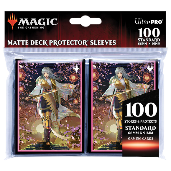 MTG Magic The Gathering Ultra Pro Deck Protector 100ct Sleeves - Kamigawa Neon Dynasty v1 (The Wandering Emperor)