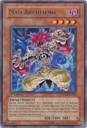 Mad Archfiend - CSOC-EN003 - Rare - 1st Edition