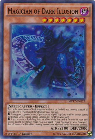 Magician of Dark Illusion - MP17-EN072 - Super Rare - 1st Edition