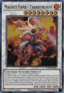 Magikey Fiend - Transfurlmine - BODE-EN044 - Super Rare - 1st Edition