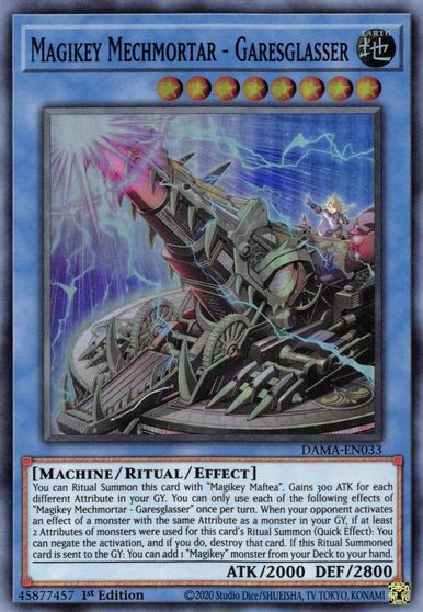 Magikey Mechmortar - Garesglasser - DAMA-EN033 - Super Rare - 1st Edition