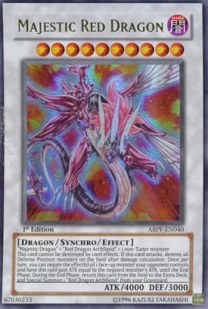 Majestic Red Dragon - ABPF-EN040 - Ultra Rare - 1st Edition