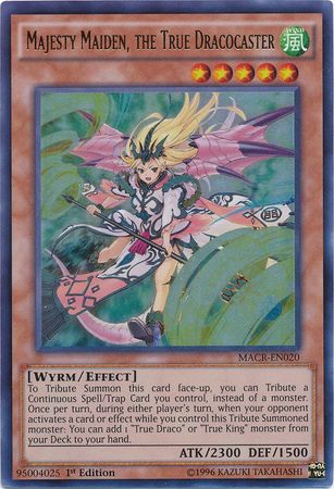 Majesty Maiden, the True Dracocaster - MACR-EN020 - Ultra Rare - 1st Edition