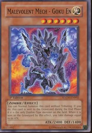 Malevolent Mech - Goku En - SDZW-EN002 - Common - 1st Edition