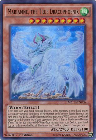 Mariamne, the True Dracophoenix - MACR-EN026 - Ultra Rare - 1st Edition