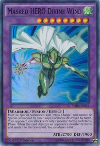 Masked HERO Divine Wind - SDHS-EN043 - Super Rare - 1st Edition