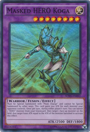 Masked HERO Koga - SDHS-EN042 - Super Rare - Unlimited