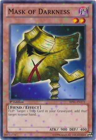 Mask of Darkness - BP01-EN172 - Starfoil Rare - 1st Edition