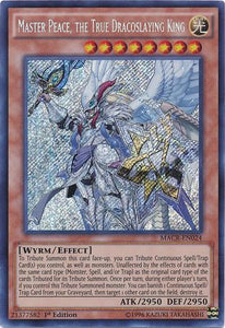 Master Peace, the True Dracoslaying King - MACR-EN024 - Secret Rare - 1st Edition