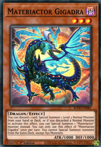 Materiactor Gigadra - BLVO-EN081 - Super Rare - 1st Edition