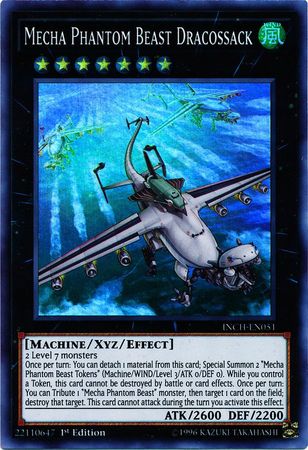 Mecha Phantom Beast Dracossack - INCH-EN051 - Super Rare - 1st Edition