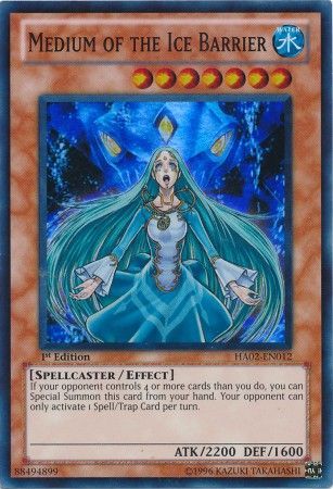 Medium of the Ice Barrier - HA02-EN012 - Super Rare - 1st Edition