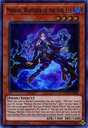 Medusa, Watcher of the Evil Eye - INCH-EN028 - Super Rare - 1st Edition