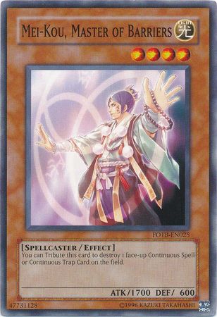 Mei-kou, Master of Barriers - FOTB-EN025 - Common - Unlimited