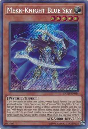 Mekk-Knight Blue Sky - EXFO-EN014 - Secret Rare - Unlimited