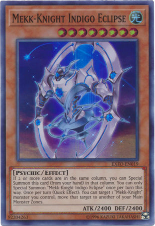 Mekk-Knight Indigo Eclipse - EXFO-EN019 - Super Rare - Unlimited
