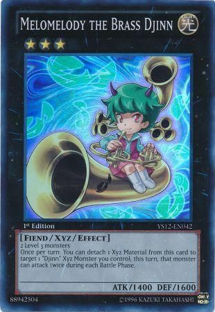 Melomelody the Brass Djinn - YS12-EN042 - Super Rare - 1st Edition