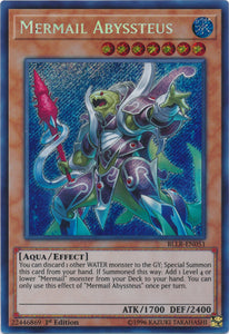Mermail Abyssteus - BLLR-EN051 - Secret Rare - 1st Edition