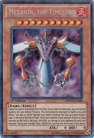 Metaion, the Timelord - PHSW-EN098 - Secret Rare - 1st Edition