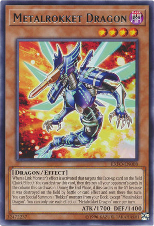 Metalrokket Dragon - EXFO-EN008 - Rare - Unlimited