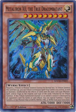Metaltron XII, the True Dracombatant - MACR-EN025 - Super Rare - 1st Edition
