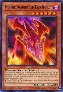 Meteor Dragon Red-Eyes Impact - INOV-EN028 - Rare - 1st Edition