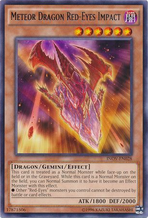 Meteor Dragon Red-Eyes Impact - INOV-EN028 - Rare - Unlimited