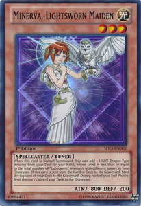 Minerva, Lightsworn Maiden - SDLI-EN002 - Super Rare - 1st Edition