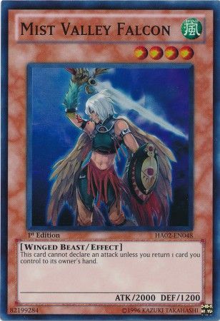 Mist Valley Falcon - HA02-EN048 - Super Rare - 1st Edition