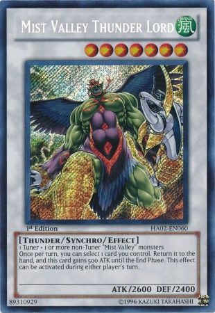Mist Valley Thunder Lord - HA02-EN060 - Secret Rare - 1st Edition
