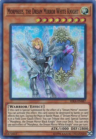 Morpheus, the Dream Mirror White Knight - RIRA-EN087 - Super Rare - Unlimited