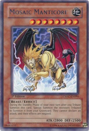 Mosaic Manticore - CSOC-EN094 - Rare - 1st Edition