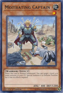 Motivating Captain - COTD-EN031 - Rare - 1st Edition