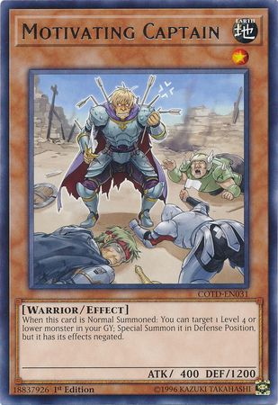 Motivating Captain - COTD-EN031 - Rare - 1st Edition