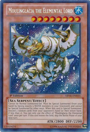 Moulinglacia the Elemental Lord - ABYR-EN035 - Secret Rare - 1st Edition