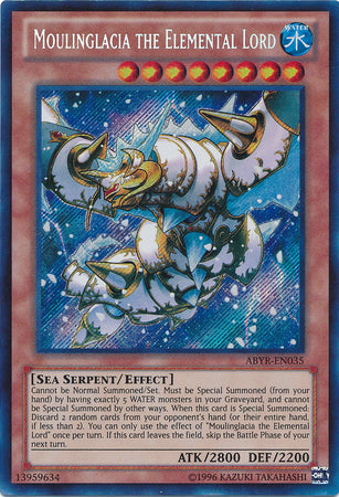 Moulinglacia the Elemental Lord - ABYR-EN035 - Secret Rare - Unlimited