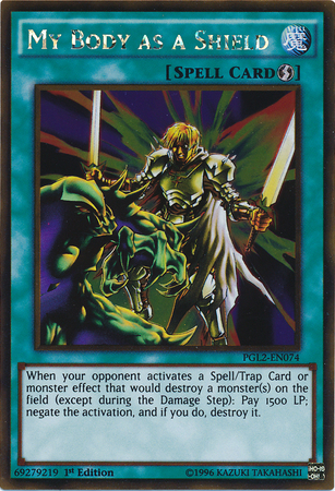 My Body as a Shield - PGL2-EN074 - Gold Rare - Unlimited