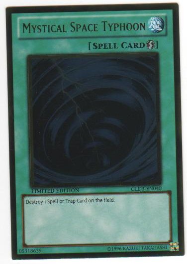 Mystical Space Typhoon - GLD3-EN040 - Gold Rare - Limited