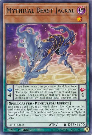 Mythical Beast Jackal - EXFO-EN022 - Rare - 1st Edition