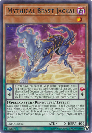 Mythical Beast Jackal - EXFO-EN022 - Rare - Unlimited