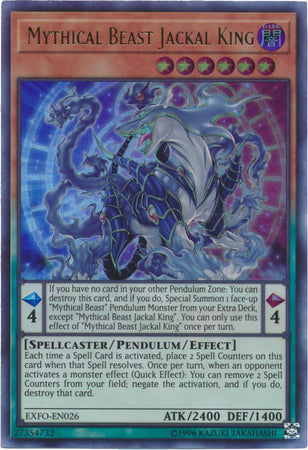 Mythical Beast Jackal King - EXFO-EN026 - Ultra Rare - Unlimited