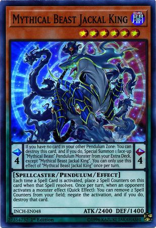Mythical Beast Jackal King - INCH-EN048 - Super Rare - 1st Edition