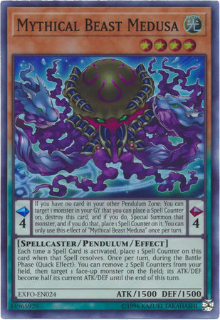 Mythical Beast Medusa - EXFO-EN024 - Super Rare - Unlimited