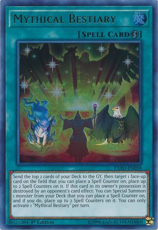 Mythical Bestiary - EXFO-EN058 - Ultra Rare - 1st Edition
