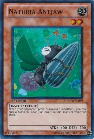Naturia Antjaw - HA02-EN039 - Super Rare - 1st Edition